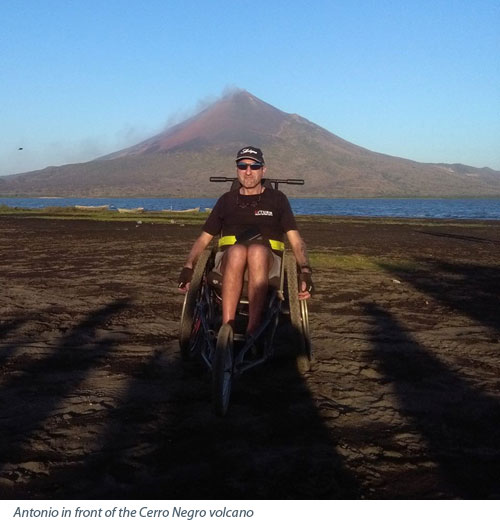 Antonio, Cerro Negro, Volcano, Wheelchair